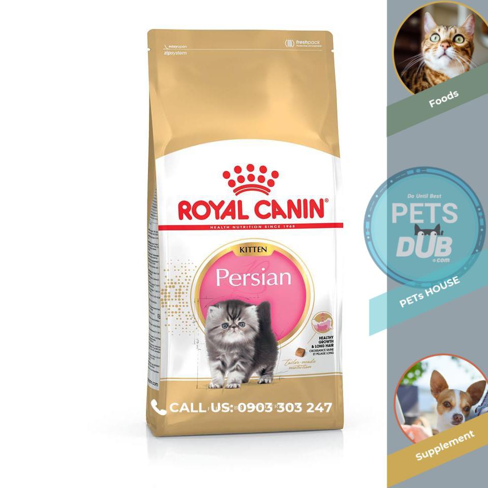 Thức ăn cho mèo Ba Tư ROYAL CANIN PERSIAN KITTEN (bao 2kg) (PETs dub)