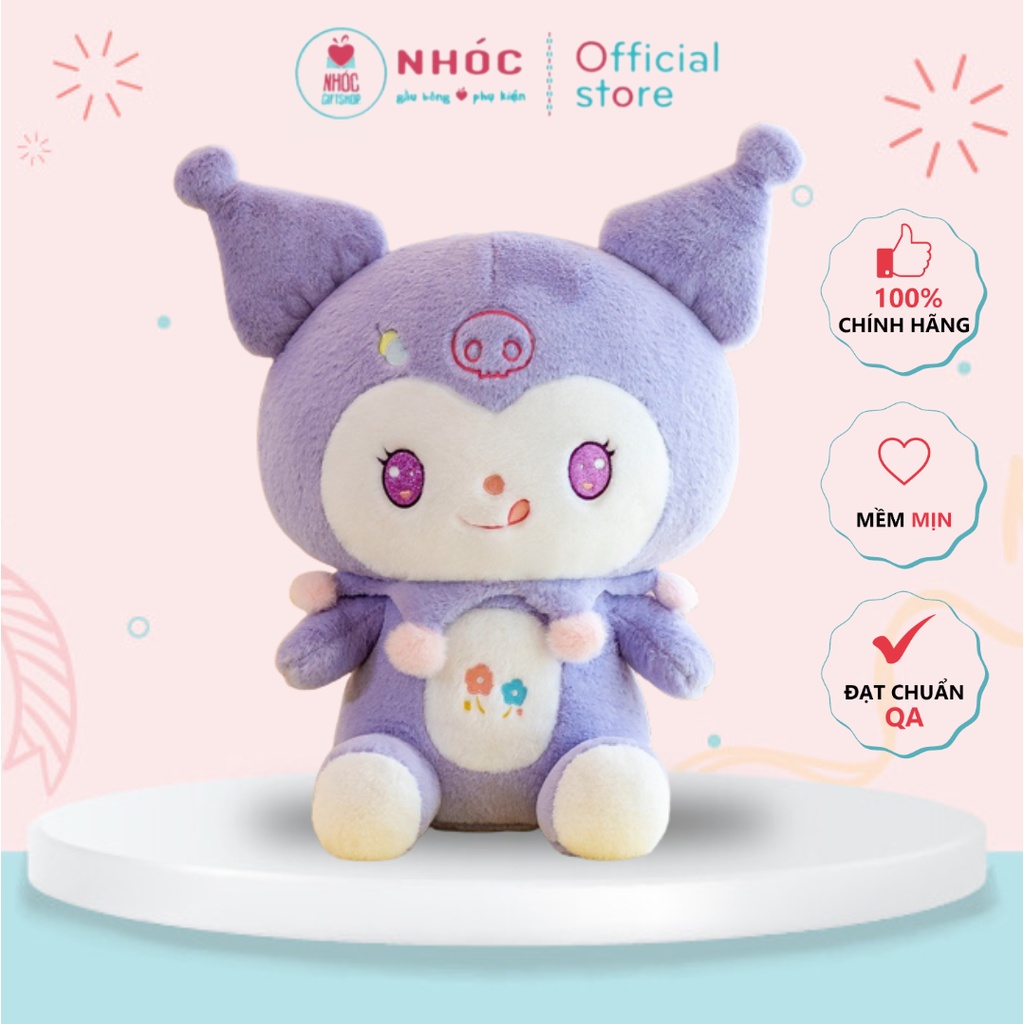 Thú bông Thỏ Kuromi 2 màu lông xù Cực Đại Hàng Cao Cấp An Toàn Cho Bé - NHÓC