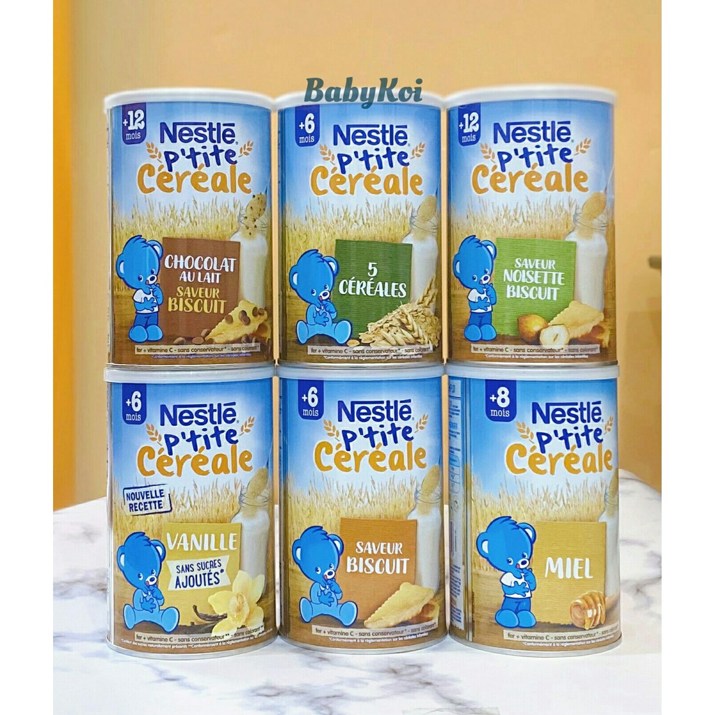 Bột lắc pha sữa Nestle Pháp hộp 400G cho bé từ 6 tháng (date 2022)