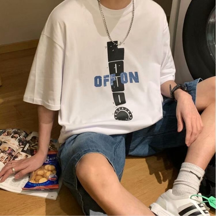 Áo thun ngắn tay phong cách Hàn Quốc thời trang năng động cho nam size M-5Xl