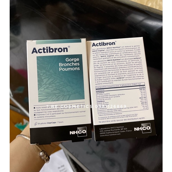 Tinh chất bổ phổi Actibron của NHCO Pháp.