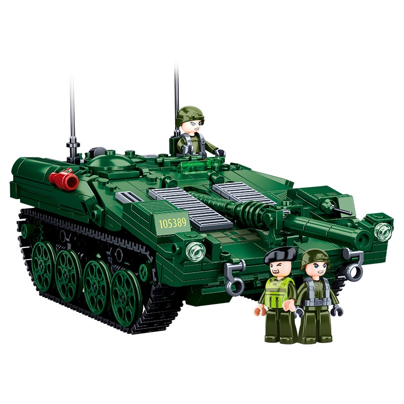 Bộ 692 Mô Hình Xe Tăng MOC WW2 STRV-103 Cho Bé
