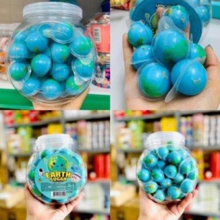 lọ 60 chiếc kẹo dẻo hình trái đất
