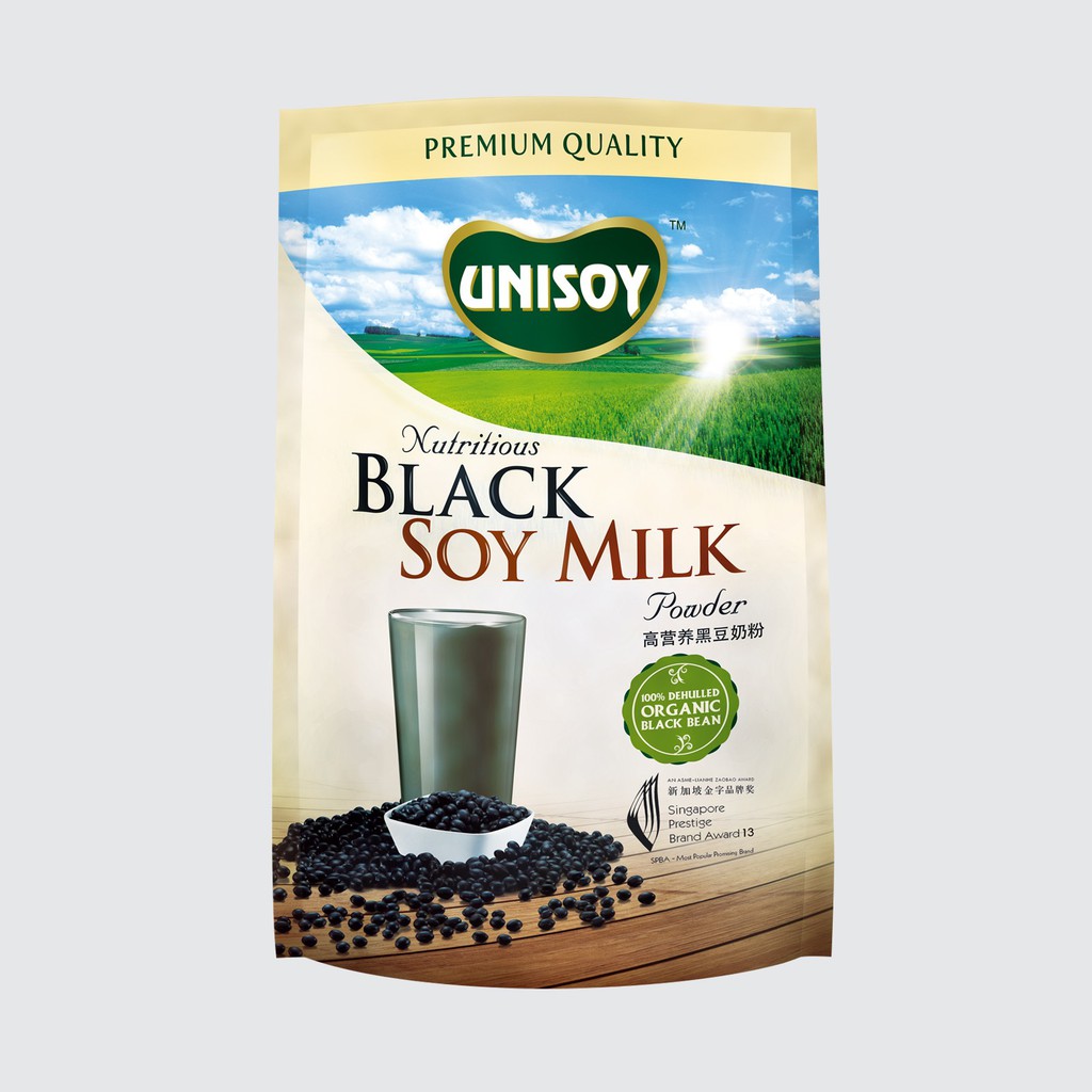 Bột đậu nành đen Unisoy - 384g - TẶNG 1 STICK UNISOY 30g (bất kỳ)