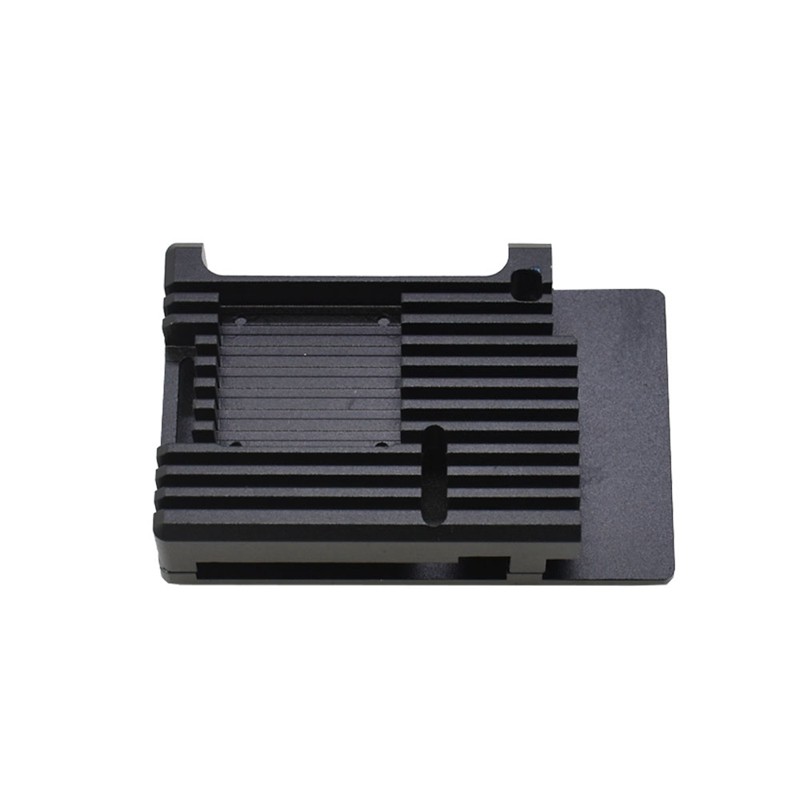 Raspberry Pi Aluminum Alloy Case CNC Protective Cover Enclosure with Cooling Fan for RPI 4 Model B
