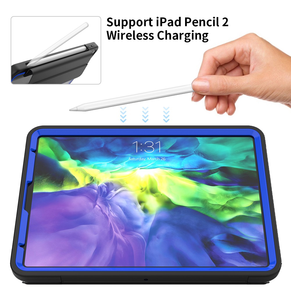 For iPad Pro 12.9 inch 2018 2020 Flip Smart Cover Case With Pencil Holder