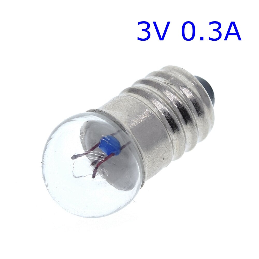 Set 10 Bóng Đèn Nhỏ 0.3A 0.5A 1.5V 2.5V 3.8V 6V Dùng Trong Thí Nghiệm Vật Lý