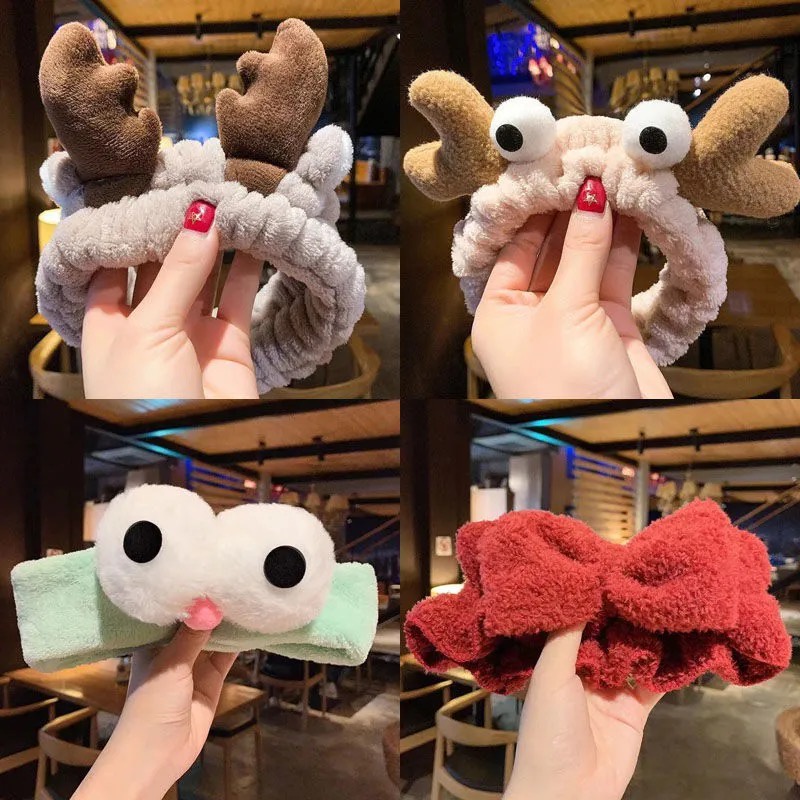 Băng Đô Co Giãn Đáng Yêu Dùng Khi Rửa Mặt/ Trang Điểm