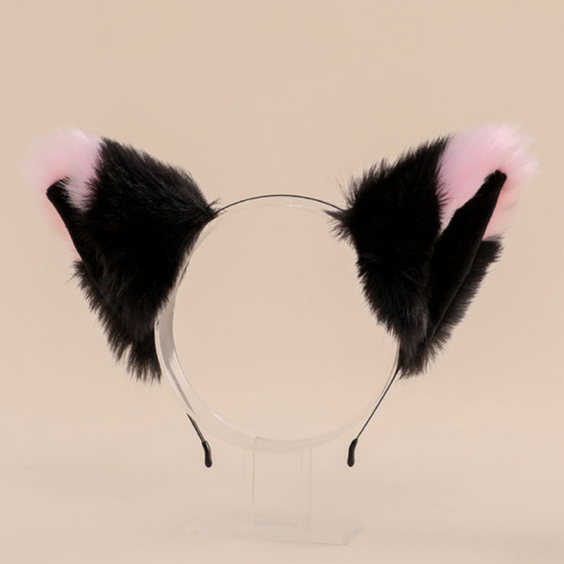 Băng Đô Tai Mèo Giả Lông Màu Sắc Gradient