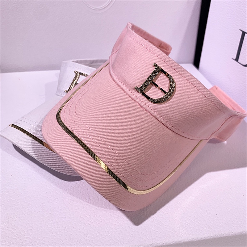 Thời Trang Mũ Lưỡi Trai Hở Chóp Đính Đá Phong Cách Thể Thao Dành Cho Nam Và Nữ