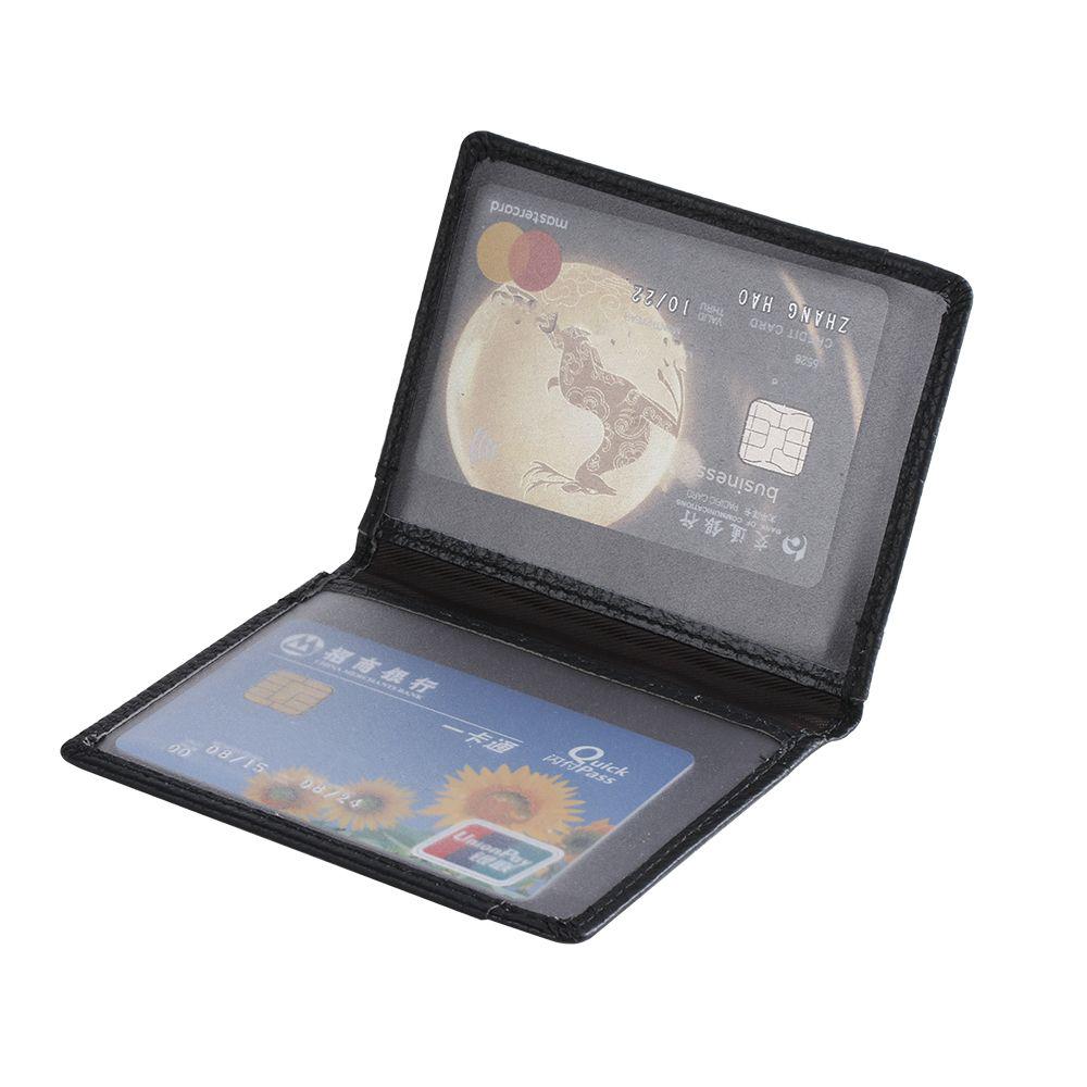YINGSTAT Ví da mini siêu mỏng gập đôi