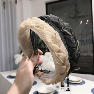 Băng đô cài tóc phối lưới ren - qt391