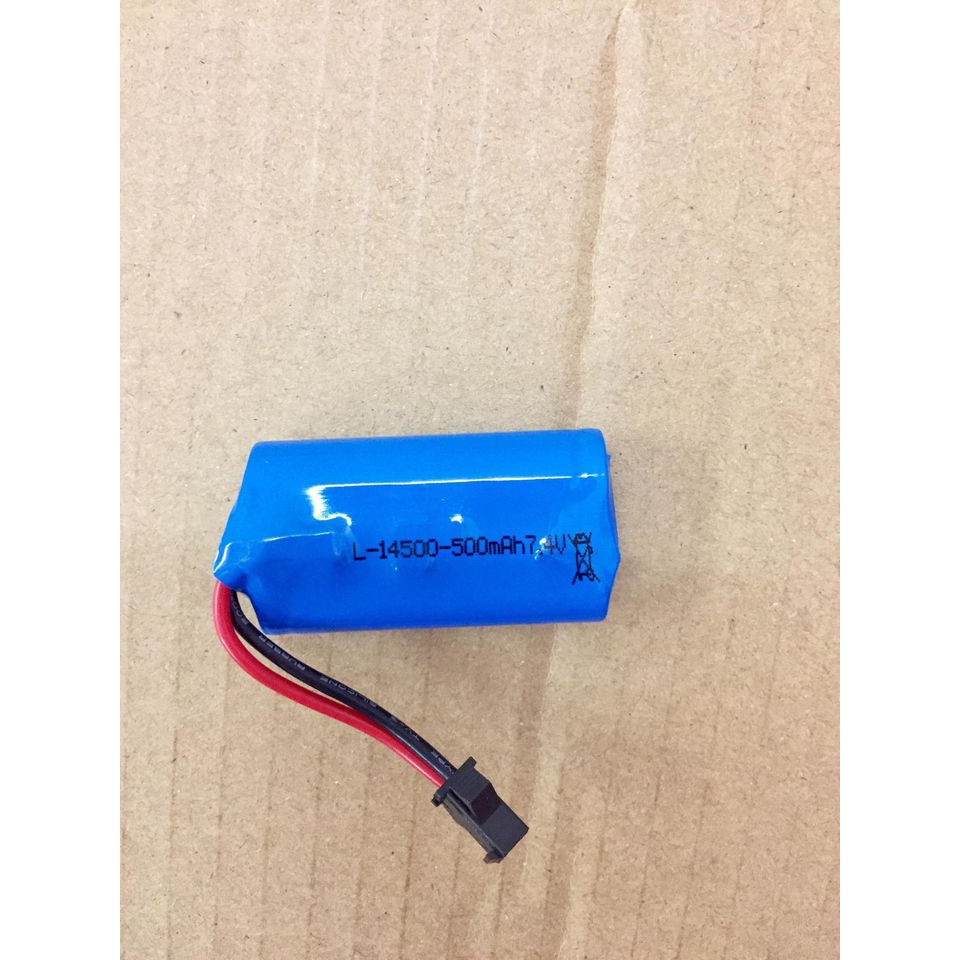 PIN LION 7.4V, pin sạc 7.4v 650mah  chân JST hình trụ, chân SM  7.4v 500mAh, chuyên dụng cho xe WPL d12