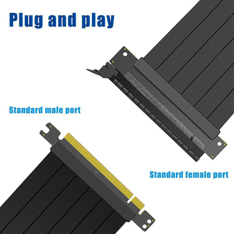 Dây cáp mở rộng thẻ đồ họa PCIE 3.0 16X 180 độ 1X15cm | BigBuy360 - bigbuy360.vn