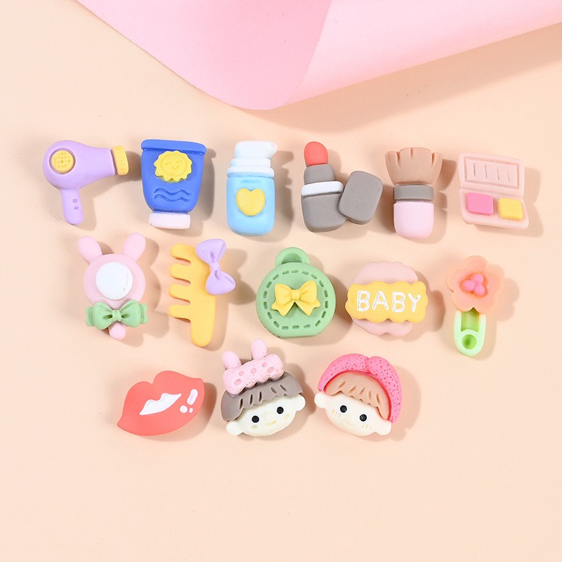 Charm (C485) slime/ Dụng Cụ Charm Trang Trí [Ko Keo &amp; Nút]  Nhiều Hoạ Tiết Dễ Thương