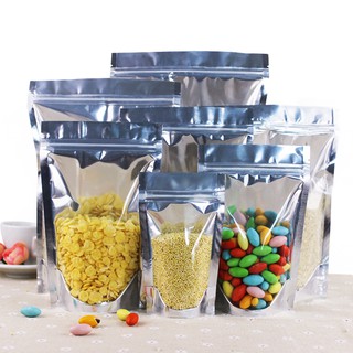 500gr Túi zip bạc 1 mặt trong