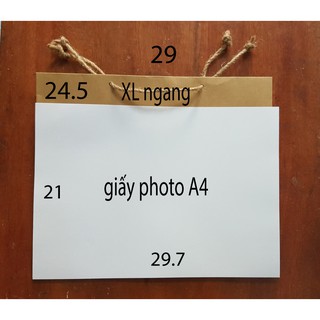 50 Túi giấy kraft size XL