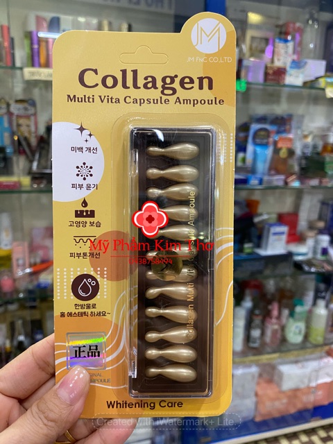 {auth -ảnh thật}Serum dưỡng da Collagen tươi Ammud Multi Vita Capsule Ampoule 12 viên | BigBuy360 - bigbuy360.vn