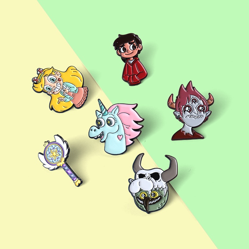 Ghim cài áo họa tiết hoạt hình dễ thương cho nam nữ
