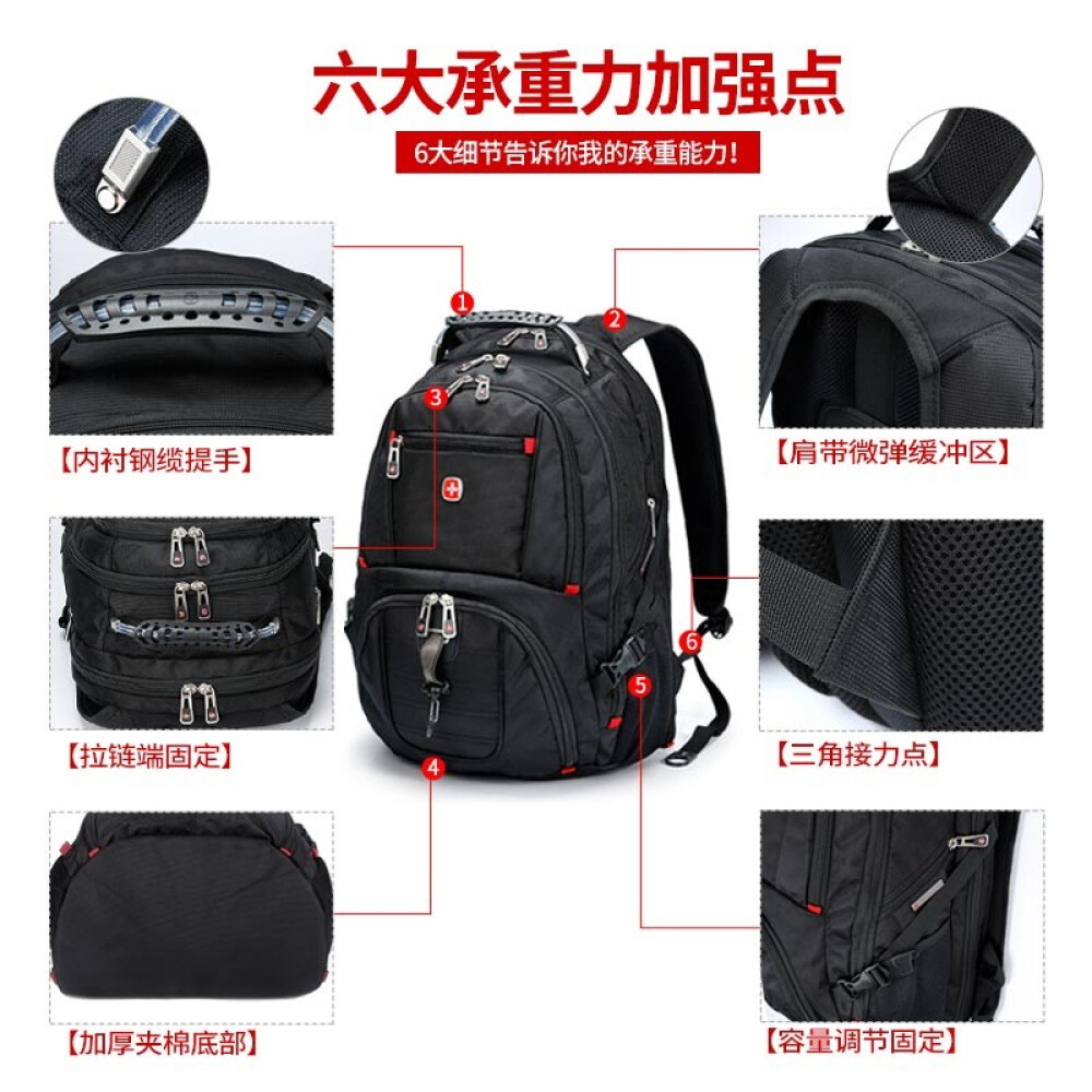 SWISSGEAR Backpack women's 15 inch travel computer backpack men's 17 inch high capacity schoolbag SA-8112 | BigBuy360 - bigbuy360.vn