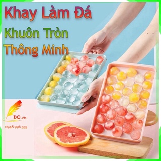 Khuôn Thạch Bi Nhựa Tròn Làm Hoa Quả Trái Cây/ Khuôn Rau Câu, Khay Đá Viên Tròn 20/27/33 Viên