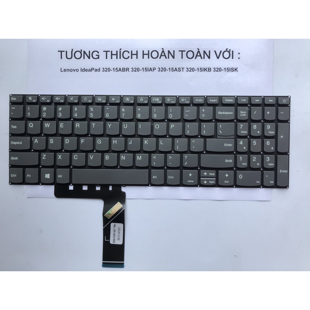 Bàn phím Laptop Lenovo IdeaPad 320-15 320-15ABR 320-15IAP 320-15AST 320-15IKB 320-15ISK BH 12 tháng