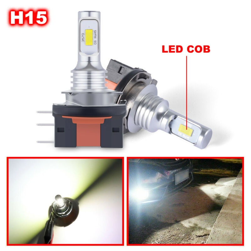 Bộ 2 Bóng Đèn LED 160W H15 Cho Xe BMW Mercedes DRL LD2373