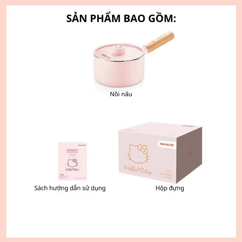 Nồi Chống Dính Màu Hồng Hello Kitty JoYoung Line Friends TLL1622DKX [CMART GIA DỤNG TIỆN ÍCH]