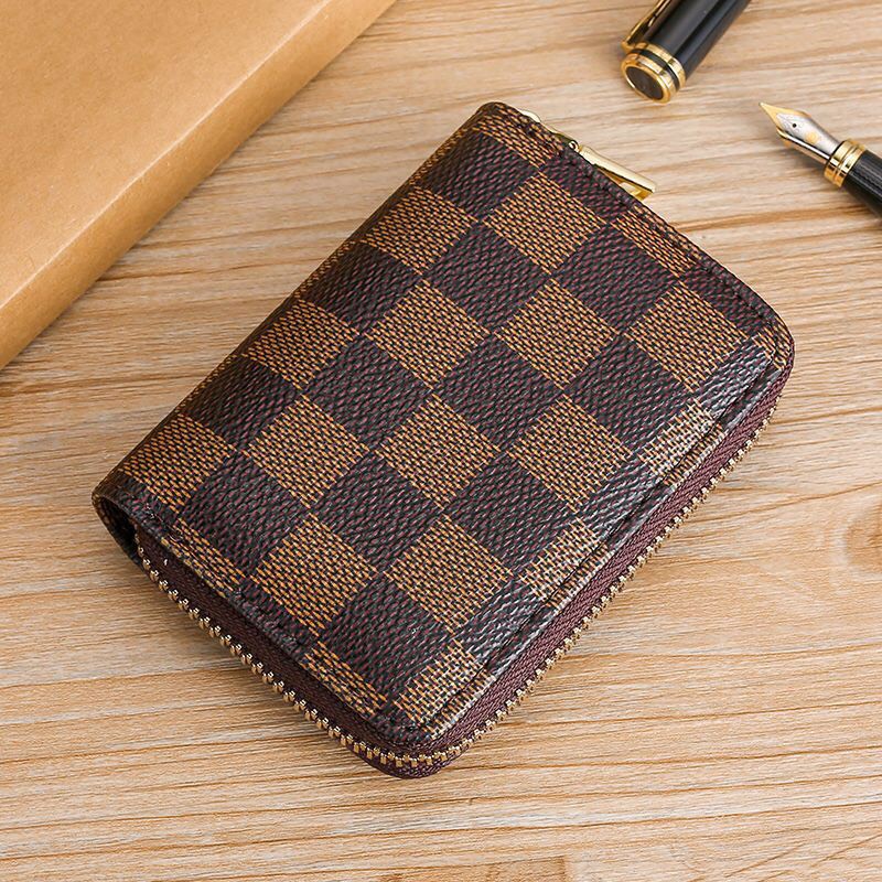 Ví Nữ Mini Cao Cấp❤️Freeship❤️Ví Nữ Ngắn Họa Tiết Có Khóa Kéo Nhiều Ngăn Chất Da Bền Đẹp Tiện Lợi S26