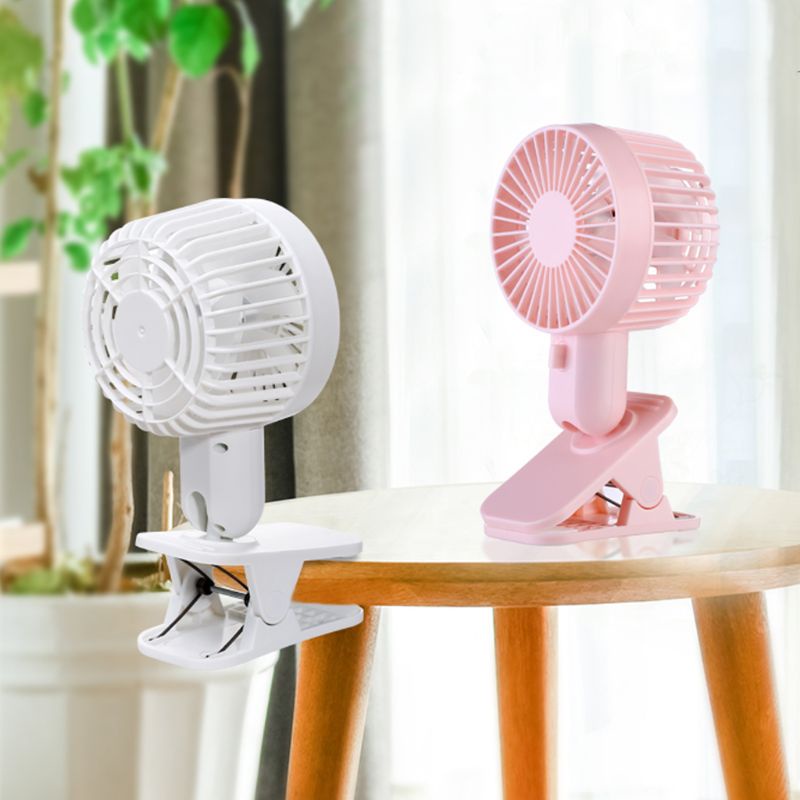 Quạt Điện Làm Mát Cánh Đôi Sạc Cổng USB Có Thể Điều Chỉnh
