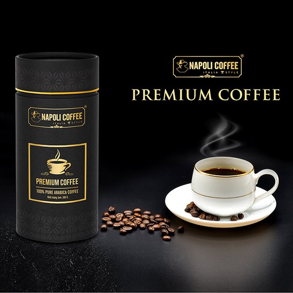 Cà Phê Arabica Cầu Đất Napoli Coffee Lon 500g - Cà Phê SẠCH Cao Cấp