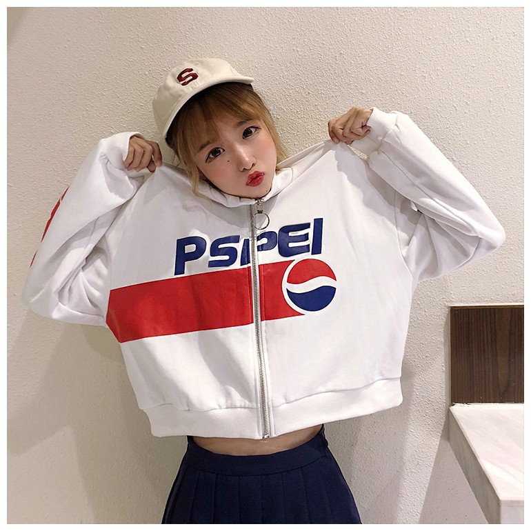 Áo khoác tay dài in chữ phong cách Hàn Quốc trẻ trung và cá tính cho nữ | BigBuy360 - bigbuy360.vn