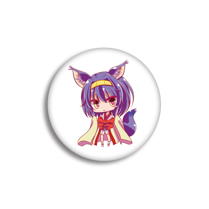 (nhiều mẫu) Huy hiệu cài áo IN HÌNH No game no life Huyền thoại game thủ anime chibi dễ thương
