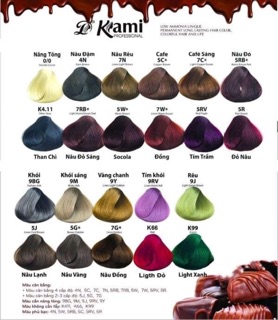 Thuốc nhuộm tóc màu than chì kami