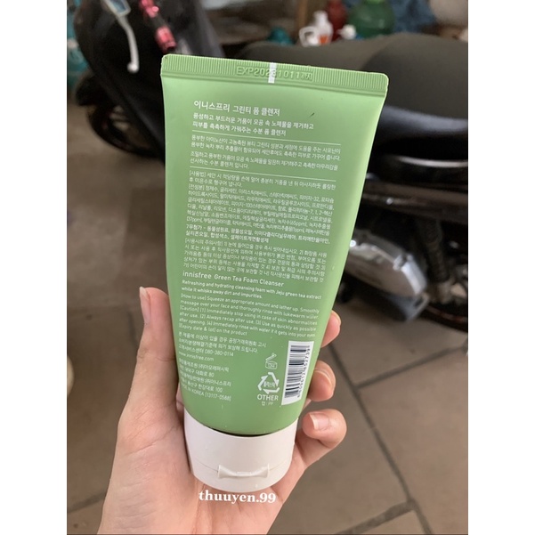 Sữa rửa mặt trà xanh Innisfree