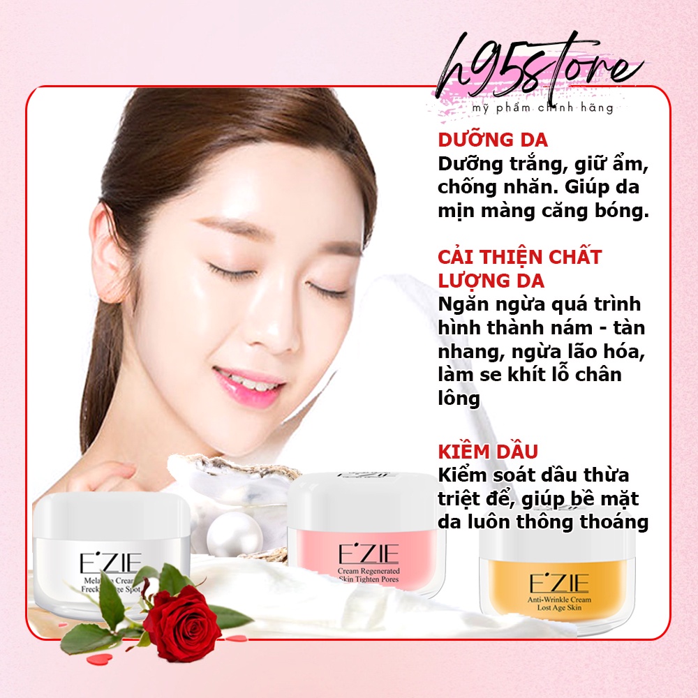 Kem EZIE dưỡng ẩm trắng da se khít lỗ chân lông ngăn ngừa nám tàn nhang chống lão hóa Hàn Quốc