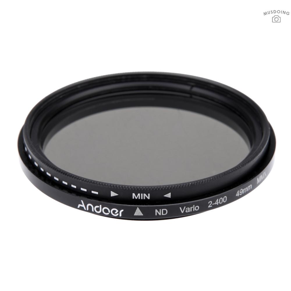 Ống Kính Máy Ảnh Andoer 49mm Nd2 Sang Nd400 Cho Canon Nikon Dslr