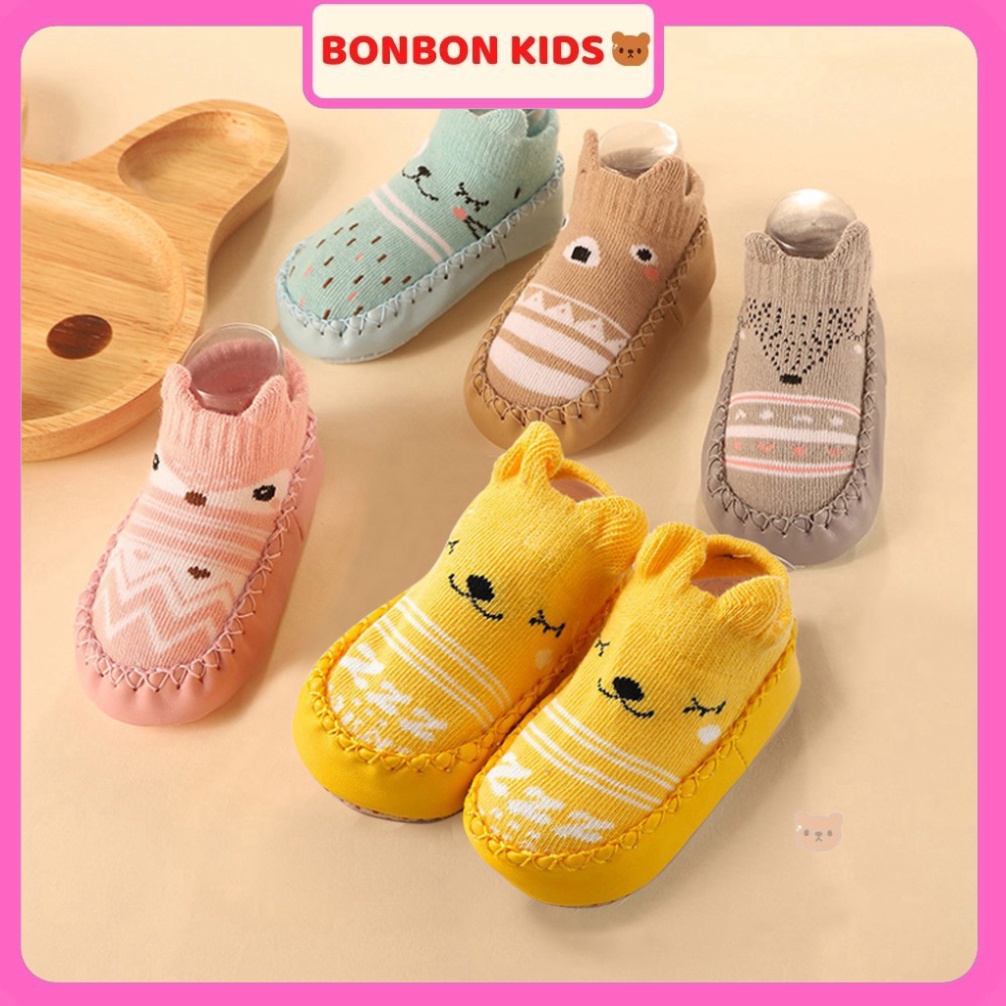 GIÀY TẤT tập đi chống trượt cho bé(6m-1,5 tuổi)  BONBON KIDS