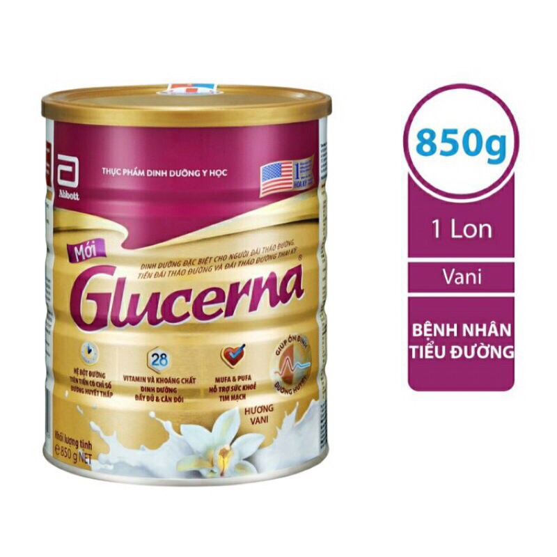 Sữa Bột Glucerna 400g & 850g Vị Vali Date 2024