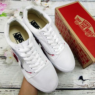 [ Free ship] Giày old skool cá mập trắng ( bản đẹp)