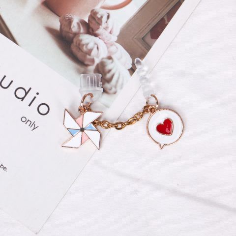 Mobile Nút Bịt Chống Bụi Cho Cổng Sạc Điện Thoại Hình Cối Xay Gió Dễ Thương