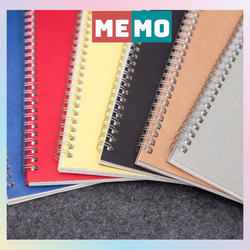 Set 2 Bìa lá rời nhựa nhiều màu MEMO làm planer sổ còng đã đục lỗ bullet journal văn phòng phẩm khổ A5 B5