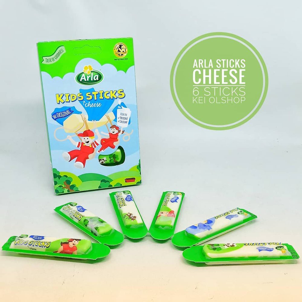 PHÔ MAI QUE CHO BÉ STICKS CHEESES ARLA 108g - Siêu Ngon Chất Lượng - Nhập Khẩu Đan Mạch