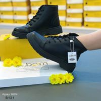 Giày Boot Nữ giayBOM Cổ Lửng Cao Cấp Đế Cao 2 cm B121