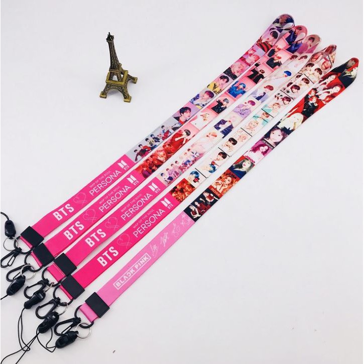 Strap nametag dài Dây đeo điện thoại, thẻ sinh viên BTS PERSONA dài 50cm full 4 ver