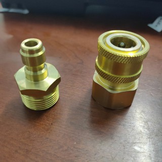 BỘ KHỚP NỐI NHANH ĐỒNG THAU 22MM - ĐẦU RA CHO MÁY RỬA XE ÁP LỰC CAO