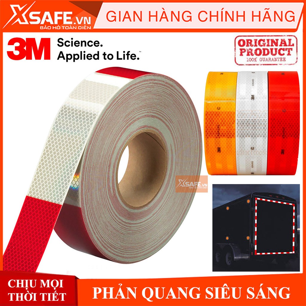 Decal phản quang 3M - Băng keo phản quang 3M 983 (2 dây 5cmx45cm)
