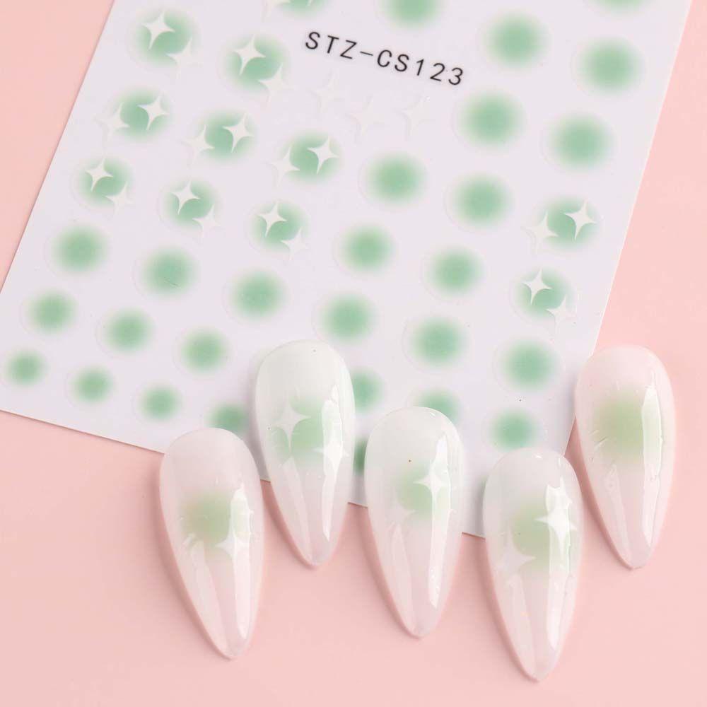 Miếng Dán Trang Trí Móng Tay Nghệ Thuật Hình Trái Tim Kiểu Trung Hoa