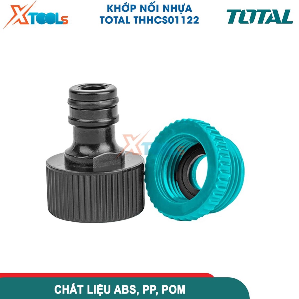 Khớp nối ống nước TOTAL THHCS01122, khớp nối kích thước 1/2 inch 24g, chất liệu: ABS, PP, POM [CHÍNH HÃNG][XTOOLS]