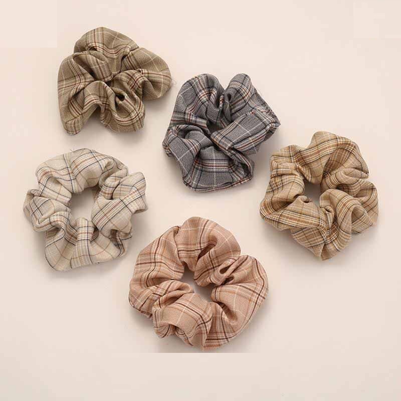 1 Chiếc Dây Cột/Buộc Tóc Ruột Lớn Tones Màu Trầm Phụ Kiện Tóc Thời Trang Hàn Quốc